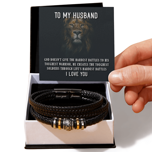 To My Husband Bracelet, Birthday Gift From Wife, Fathers Day Gift ShineOn Fulfillment